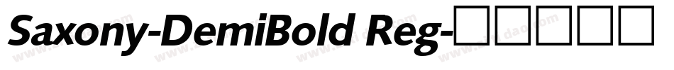 Saxony-DemiBold Reg字体转换